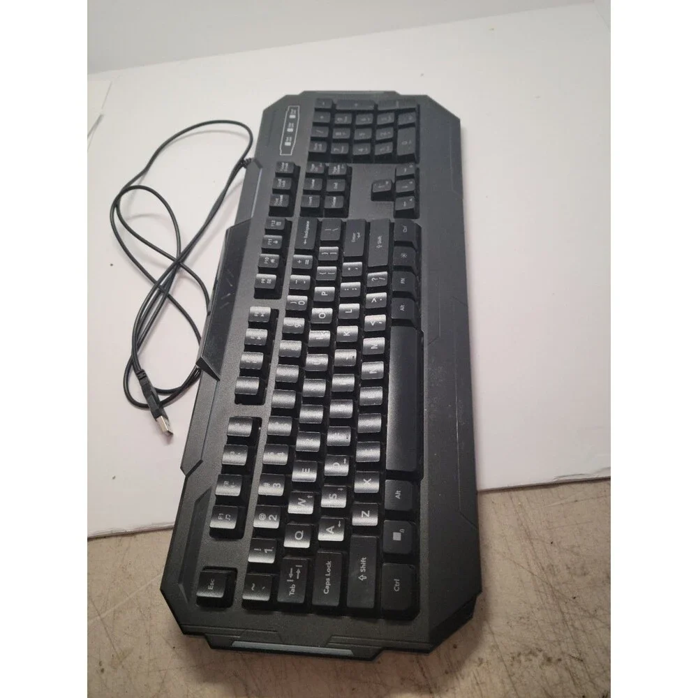 BUGHA RGB Class 1 LED USB Wired Gaming Keyboard for PC